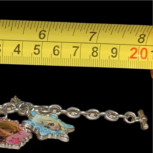 Disney Frozen Princess Elsa, Olaf, Anna Winter Christmas Charm Toggle Bracelet - Picture 3 of 3